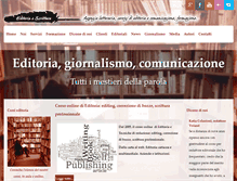 Tablet Screenshot of editoriaescrittura.com